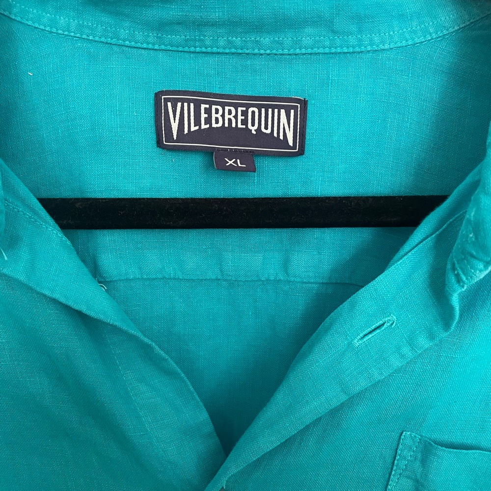 Vilebrequin Men's Turquoise Casual Button Down Shirt - Picture 3 of 7